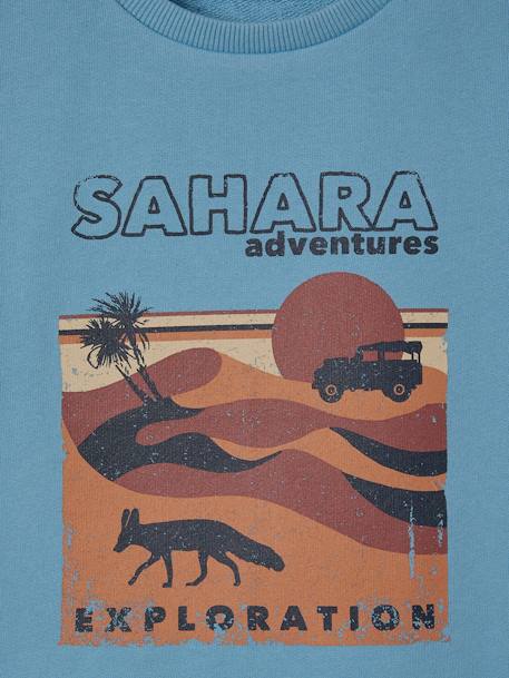 Jungen T-Shirt, Sahara-Print hellblau 