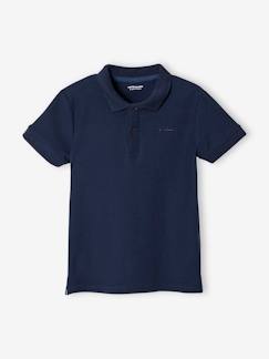 Sélection Printemps-Garçon-T-shirt, polo, sous-pull-Polo-Polo manches courtes broderie poitrine garçon