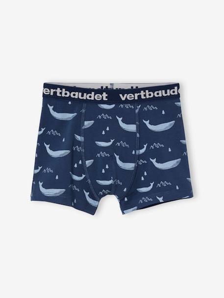 5er-Pack Jungen Boxershorts, Wale Pack blau 