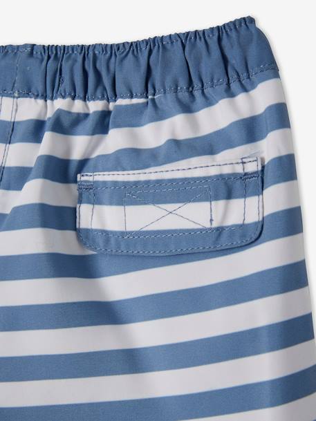 Baby Badehose mit Surfermotiv blau gestreift 