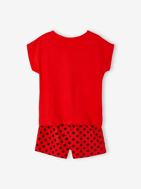Kurzer Mädchen Schlafanzug MIRACULOUS rot 