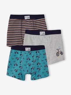Garçon-Sous-vêtement-Lot de 3 boxers stretch garçon vélo