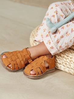 Valise de vacances-Chaussures-Chaussures bébé 17-26-Marche garçon 19-26-Sandales en cuir bébé mixte bout fermé