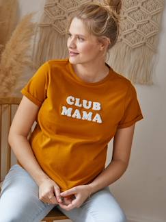 Klinikkoffer-Umstandsmode-T-Shirt, Top-Bio-Kollektion: T-Shirt für Schwangerschaft & Stillzeit ,,Club Mama“
