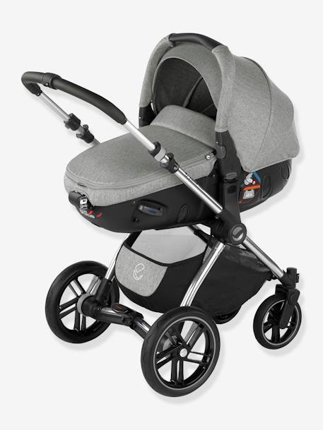 Duo-Kombination JANE Kinderwagen Kawai + Babywanne Autoschale Matrix Light 2, Kollektion 2022 grau (Dim grey) 