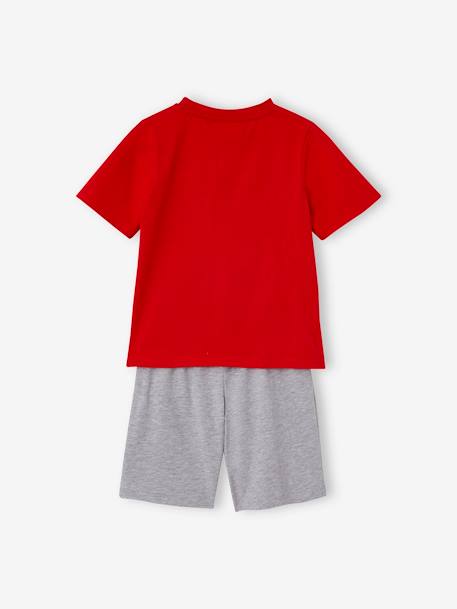 Kurzer Kinder Schlafanzug PAW PATROL rot+grau 