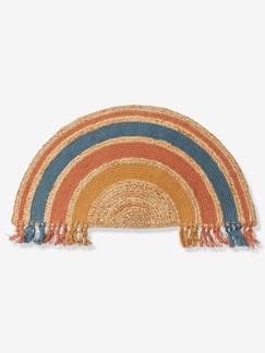 Rattan und Naturfasern-Bettwäsche & Dekoration-Dekoration-Teppich-Kinderzimmer Jute-Teppich „Wild Sahara“, Regenbogen