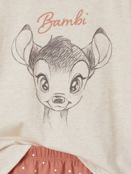 Kurzer Schlafanzug beige BAMBI - Mädchen Mädchen meliert, Disney