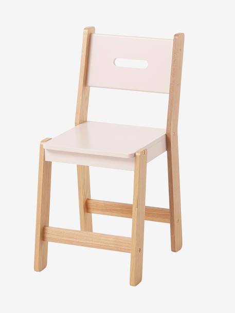 Chaise 'Architekt', hauteur assis 45 cm pour les 6-10 ans BLANC/BOIS+Rose/bois+Vert/bois 