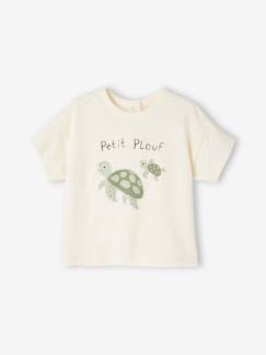 Frühlingsauswahl-Baby-T-Shirt, Unterziehpulli-Bio-Kollektion: Baby T-Shirt mit Meeres-Motiven