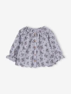 Collection Cérémonie 2019-Bébé-Chemise, blouse-Blouse imprimée bébé