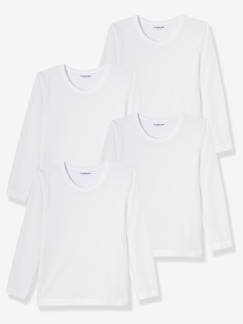 Junge-Unterwäsche-Unterhemd-4er-Pack Shirts für Jungen