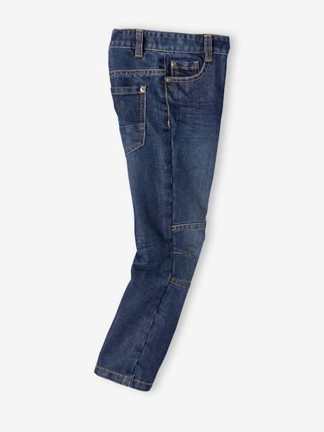 Die „Unverwüstliche“, robuste Jungen Straight-Jeans „waterless“, Hüftweite COMFORT denim brut+denim stone 