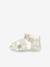 Sandales cuir bébé Bigflo-2 Iconique Biboo KICKERS® BLANC ARGENT COQUILLAGE 