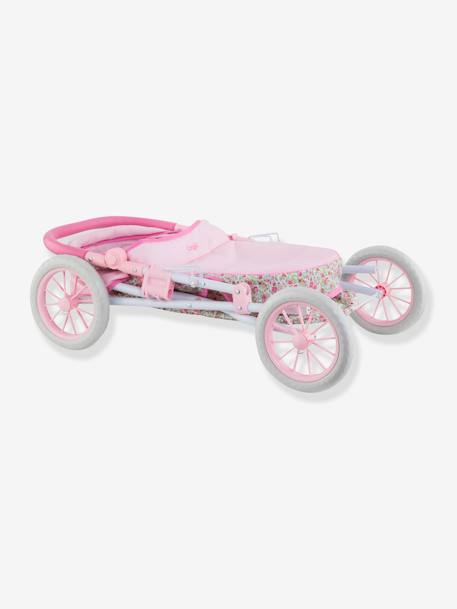 Puppen-Kinderwagen COROLLE für Puppen mit 36/42/52 cm rosa geblümt 