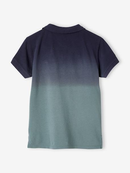 Jungen Poloshirt, Dip-Dye-Effekt indigo 