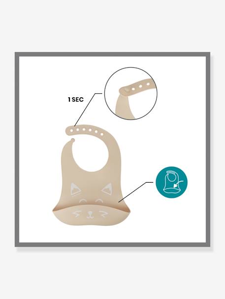 Kit repas silicone BABYMOOV First’Isy beige+bleu 
