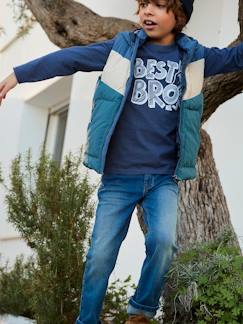 Junge-Hose-Jungen Straight-Fit-Jeans WATERLESS, Hüftweite COMFORT Oeko Tex