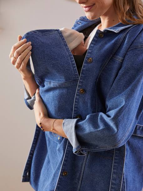 Jeansjacke, Tragejacke für Schwangerschaft & Stillzeit Denim 