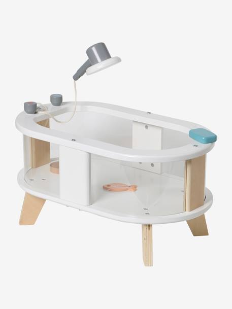 Puppen-Badewanne PETITE MAISON Plexiglas/Holz FSC® weiß 