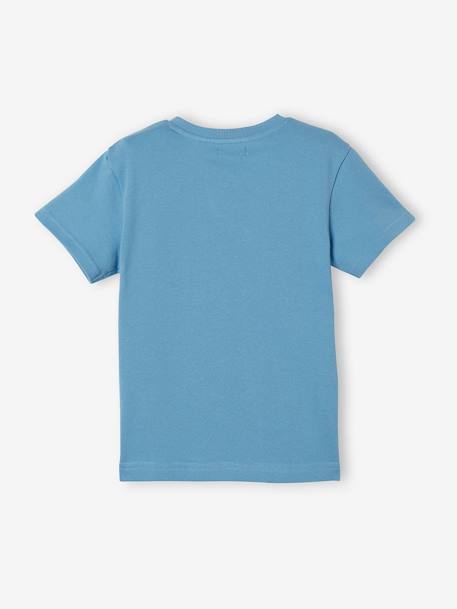 Tee-shirt motif sahara garçon manches courtes bleu clair 