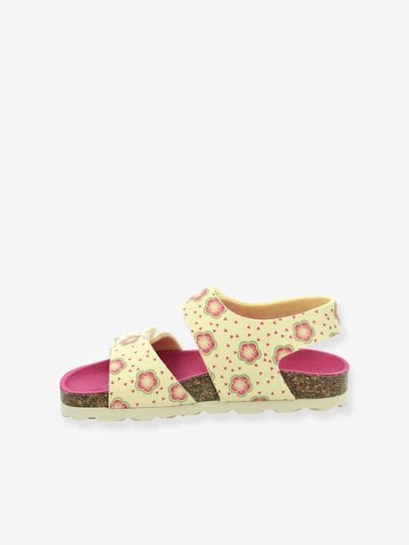 Sandales fille Summerkro Summerkick KICKERS® jaune flower+rose clair flower 