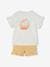 Ensemble tee-shirt et short vichy fille ivoire 