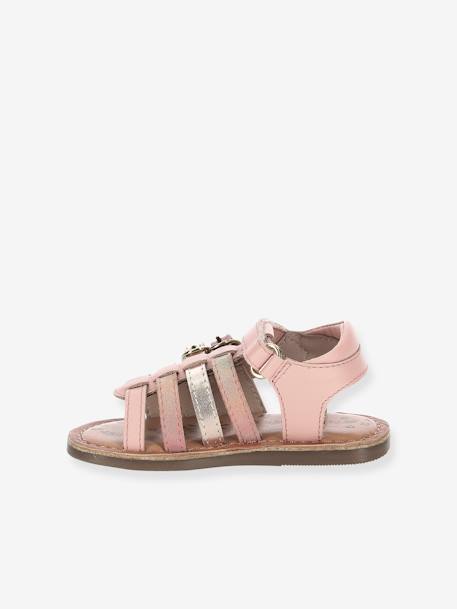 Sandales cuir fille Diveta KICKERS® ROSE CLAIR RAINBOW 