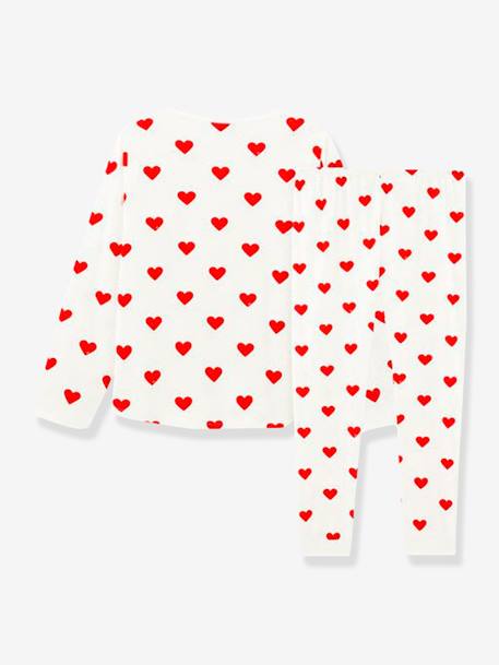 Mädchen Schlafanzug aus Bio-Baumwolle PETIT BATEAU, Herzen Herzen 
