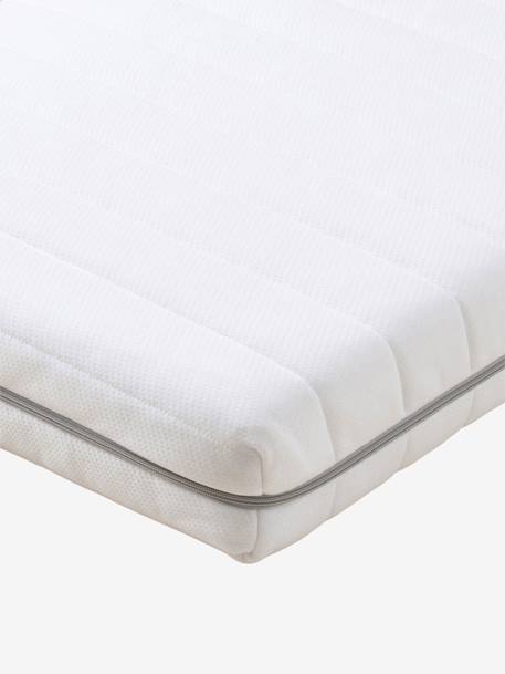 Matelas bébé anti-acariens en mousse à mémoire de forme Blanc 