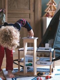 Geburtstagsgeschenke-Spielzeug-Fantasiespiele-Holzparkhaus mit 3 Etagen für Kinder