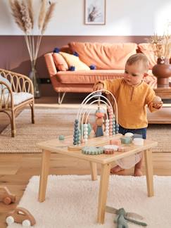 Spielzeug-Erstes Spielzeug-Erstes Lernspielzeug-Kinder-Spieltisch „Regenbogen“ aus FSC®-Holz