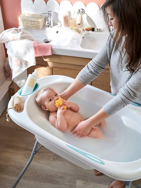Baignoire bébé 3 en 1 pliable - Coussin de bain inclus - Baignoire enfant -  Chaise de