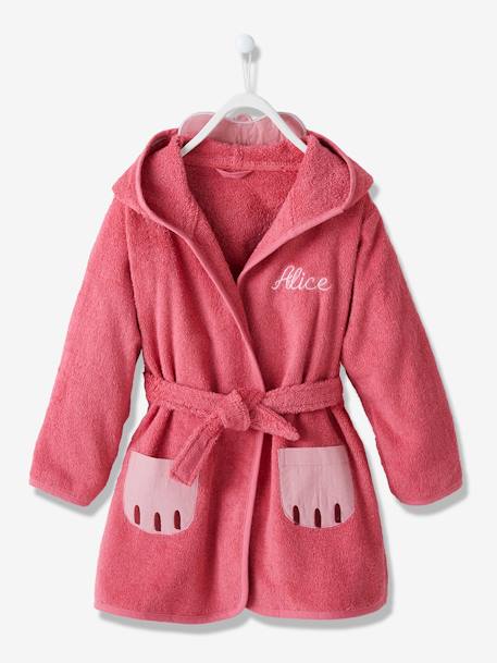 Kinder Bademantel „Katze“ HIMBEER 