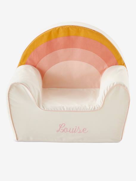 Fauteuil en mousse personnalisable Arc-en-ciel blanc 