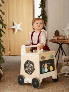 Babyartikel-Spielzeug-Nachahmungsspiele-Haushalt, Atelier und Berufe-Lauflernwagen aus FSC®-Holz mit Werkzeug