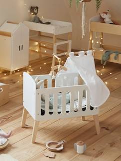 Spielzeug-Babypuppen und Puppen-Puppenbett aus Holz FSC®