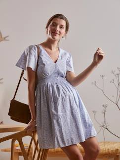 Frühlingsauswahl-Umstandsmode-Kleid-Kurzes Kleid für Schwangerschaft und Stillzeit