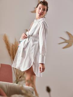 Umstandsmode-Stillmode-Kollektion-Popeline-Bluse für Schwangerschaft & Stillzeit