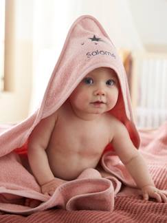 Gratis Personalisierung-Baby-Badecape, Bademantel-Baby Kapuzenbadetuch & Waschhandschuh, personalisierbar