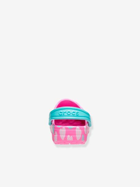 Baby Clogs „Classic Easy Icon Clog“ CROCS™ marine/mehrfarbig bedruckt+rosa bedruckt 
