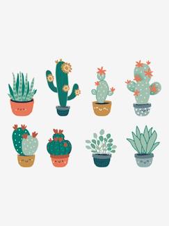 8 grands Stickers Cactus