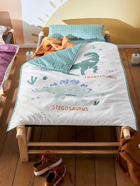 Kinder Schlafsack MINILI ,,Dinosaurier', personalisierbar grün 