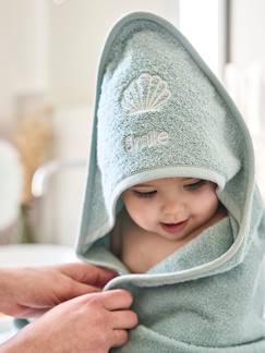 Bettwäsche & Dekoration-Baby Kapuzenbadetuch & Waschhandschuh, personalisierbar