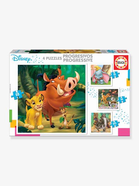 4er-Set Puzzles Disney 1 EDUCA® weiss 