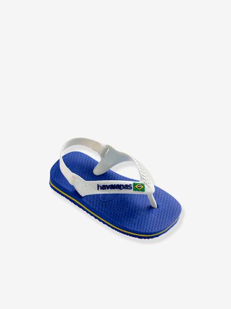 Baby Zehentrenner Brasil Logo II HAVAIANAS blau+marine 