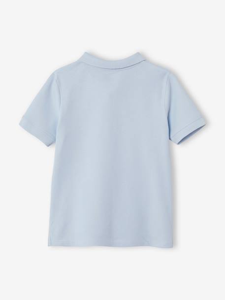 Jungen Poloshirt, kurze Ärmel elektrisch blau+grau meliert+hellblau+KHAKI+marine+pastellgelb+ROT+weiß 