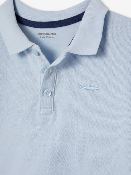 Jungen Poloshirt, kurze Ärmel elektrisch blau+grau meliert+hellblau+KHAKI+marine+pastellgelb+ROT+weiß 