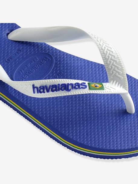 Zehensandalen Flip Flops Brasil Logo HAVAIANAS grün+marine+tintenblau 
