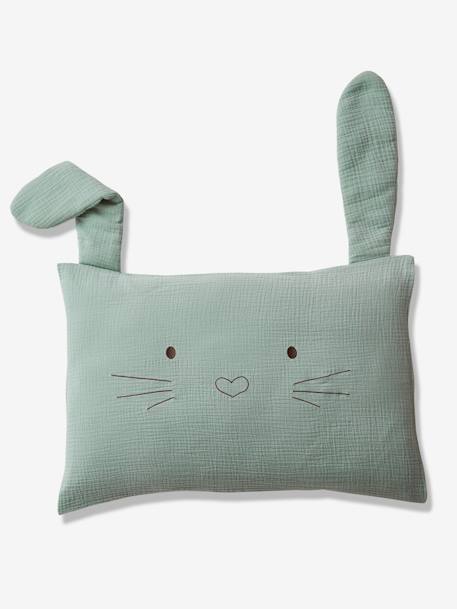 Baby Bettbezug „Green Rabbit“ mit Musselin GRÜN 